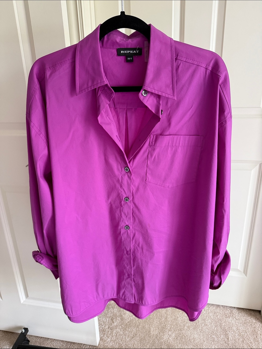 Repeat Women's Purple Button-Down Shirt